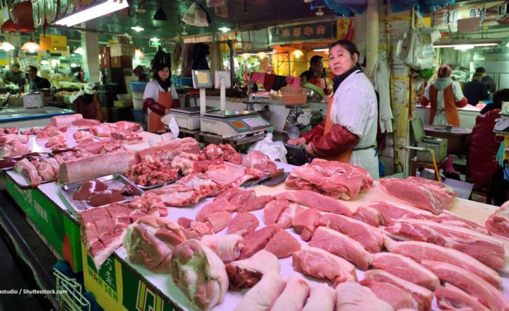 26,8 % aller Schweinefleisch-Exporte 2020 gingen nach China