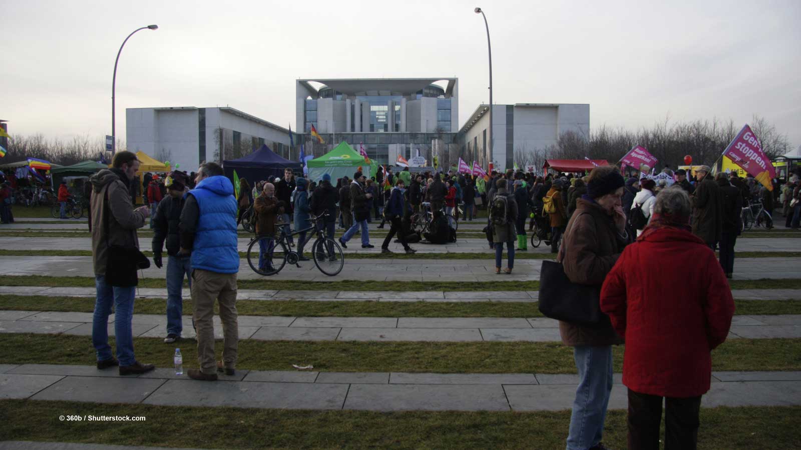 Proteste vor Kanzleramt