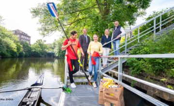 Einkaufen mit dem Boot – Edeka Clausen macht’s möglich