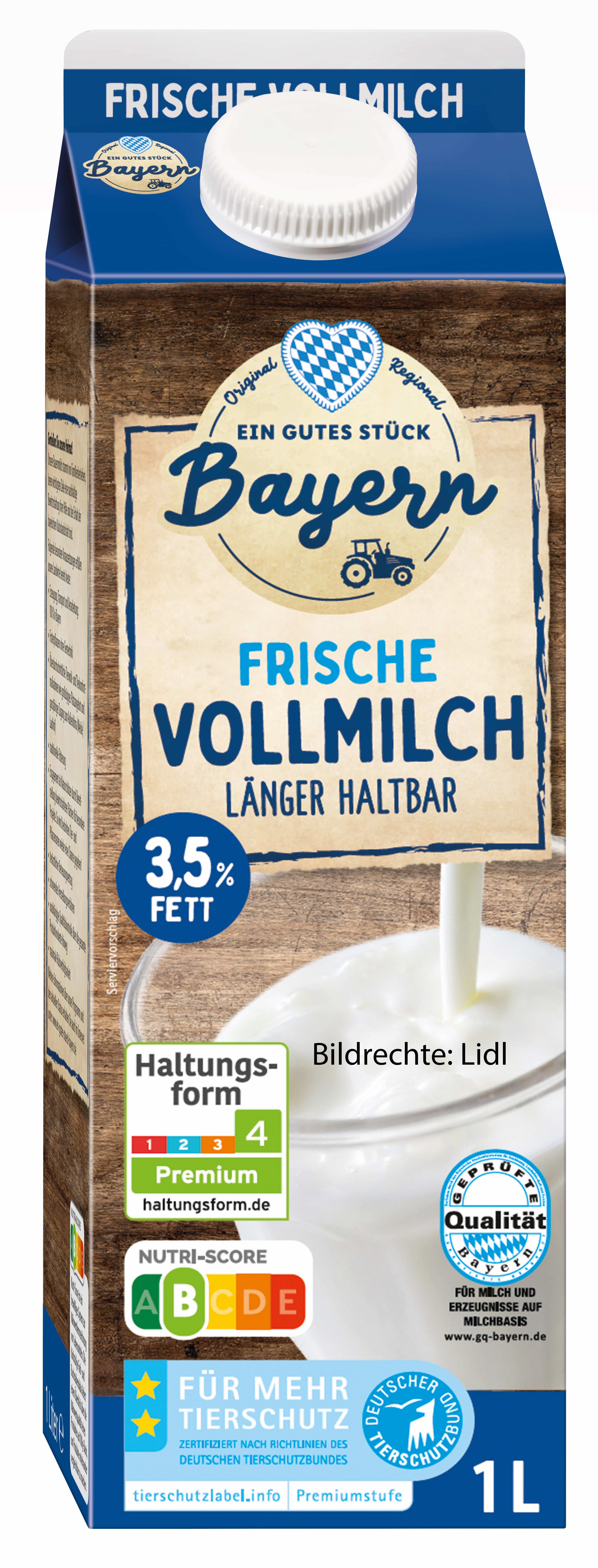 "Ein gutes Stück Bayern"-Milch von Lidl wird klimaeffizient Lidl fördert bayerische Landwirte bei der Einsparung produktbezogener Treibhausgasemissionen