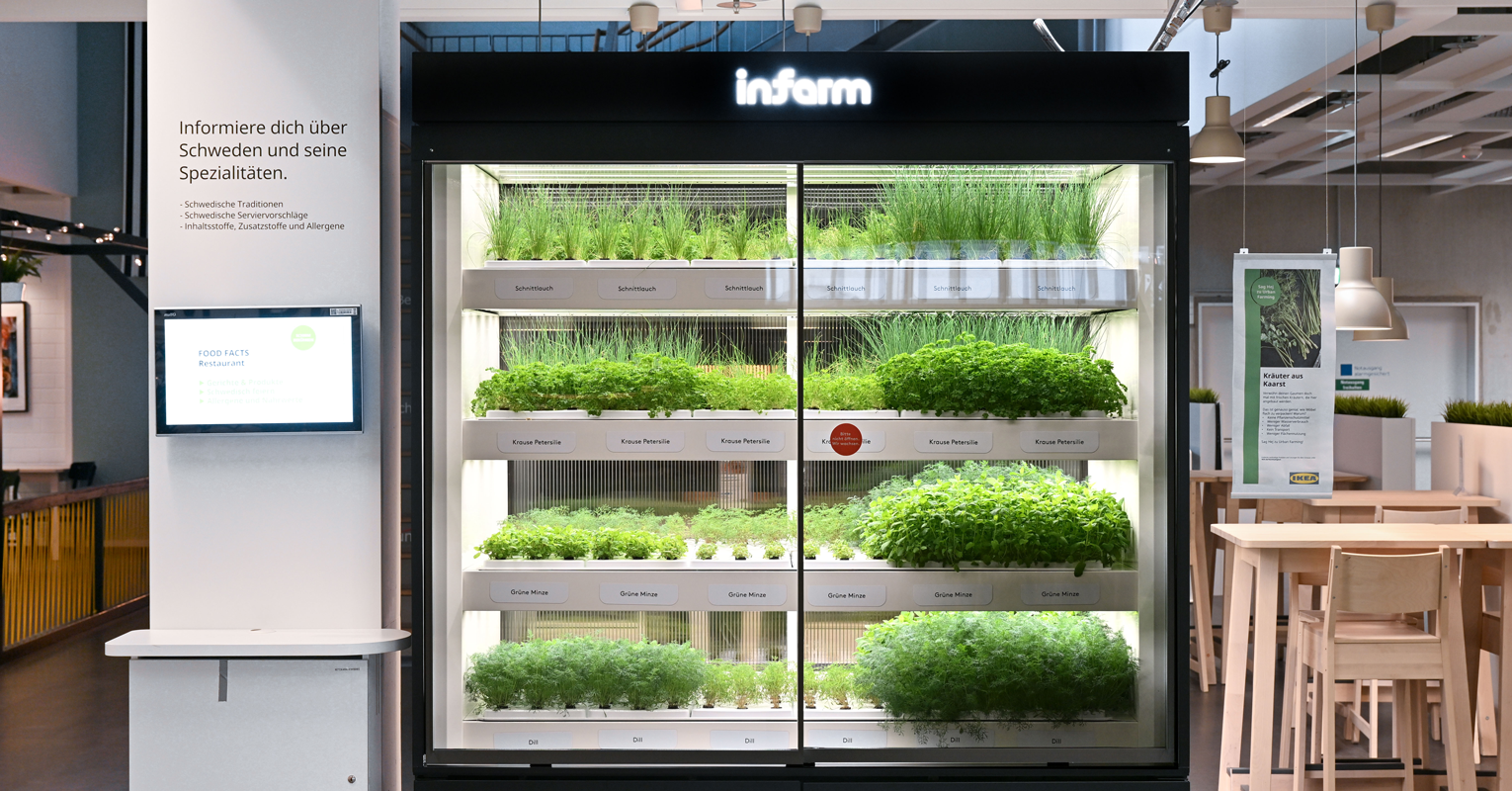 Urban Farming Projekt: IKEA und Infarm bauen gemeinsam nachhaltig Kräuter an