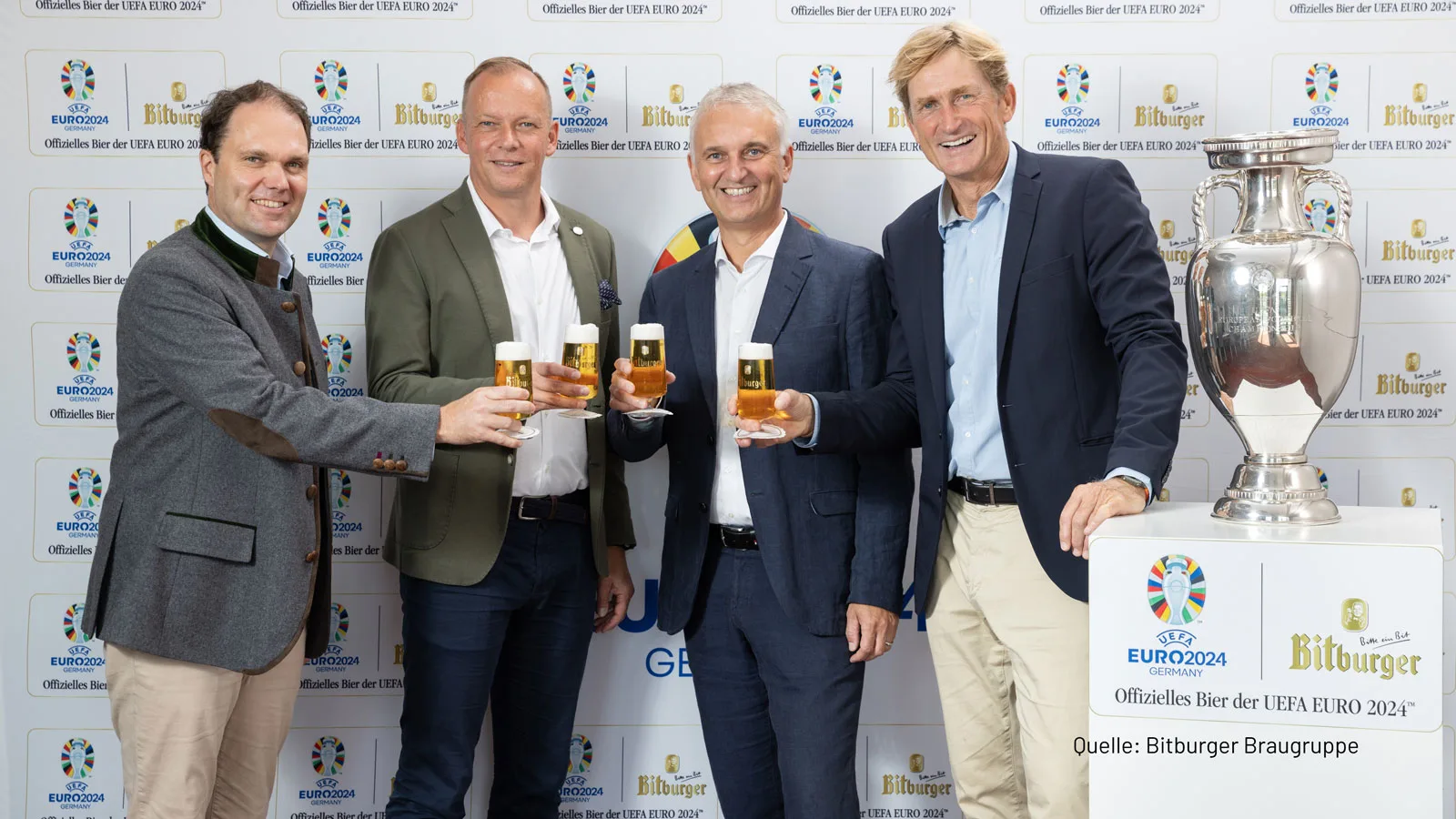 Bitburger offizieller Partner der UEFA Euro 2024